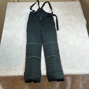 Black and Red Insulated Winter Sports Bib Pants 30W 30L